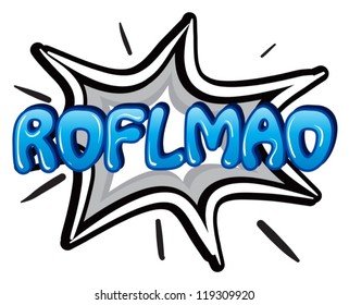 illustration of a speech bubble and a callout on a white background