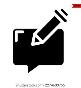 illustration of speech bubble glyph