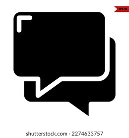 illustration of speech bubble glyph
