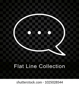 Illustration of speech bubble icon on checkered background