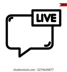 illustration of speech bubble line