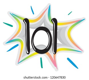 illustration of a speech bubble on a white background