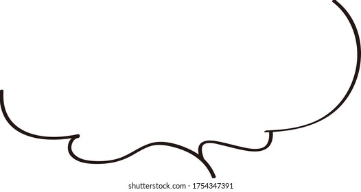 Illustration einer Sprachblase mit einem weichen Bild.