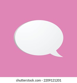 Illustration of a speech bubble. vector talking cloud. High quality vector glossy speech bubble Vector glossy cloud foam