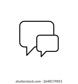 Ilustração De Bolhas De Fala Para Plataforma De Comunicação Online