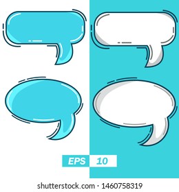 illustration of speech cloud icon