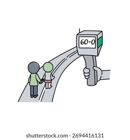  ilustração velocidade da pistola eps vetor