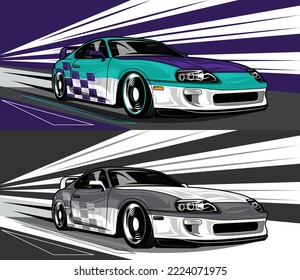 Toyota Supra Vector Art, Icons, and Graphics for Free Download