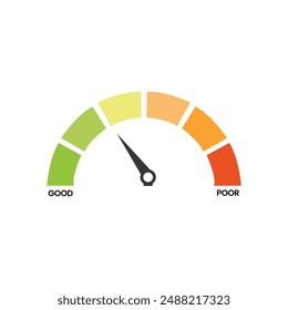 Illustration of Speedometer With Measuring Needle