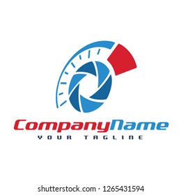 Illustration speedometer photo shutter image vector