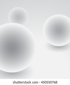 Illustration sphere 3d vector symbol. Isolated ball pearl. Luxury accessory. Jewel metallic bead. Silver jewelry