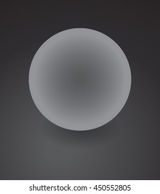 Illustration sphere 3d vector symbol. Isolated ball pearl. Luxury accessory. Jewel metallic bead. Silver jewelry