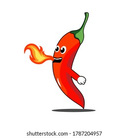 illustration of spicy chili vector design