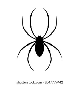 Illustration of spider. Design element for logo, label, sign, emblem, poster. Vector illustration