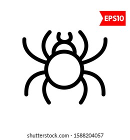 illustration of spider flat icon