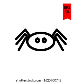 illustration of spider flat icon