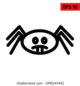 Illustration of spider line icon