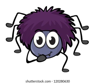 illustration of a spider on a white background