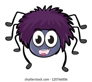 illustration of a spider on a white background