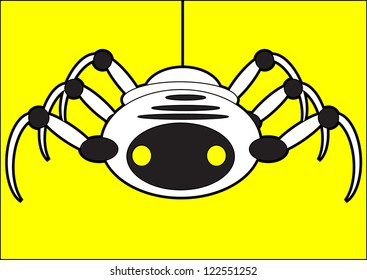 illustration of spider robot