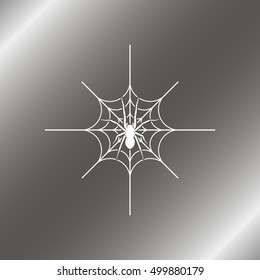 Illustration of Spider in a Web.
