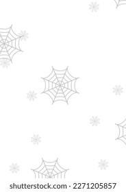 illustration of a spider web clinging to the wall