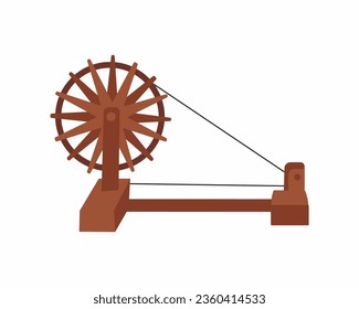 illustration of spinning wheel 2nd October Happy Gandhi Jayanti.