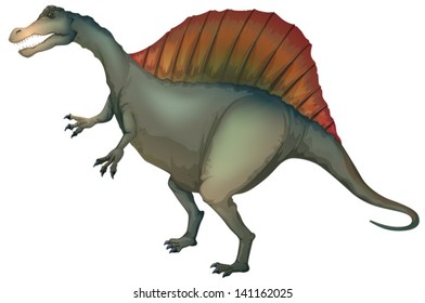 Illustration of a Spinosaurus