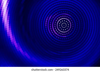 Illustration of Spiral Galaxy. Vector. abstract blue spiral