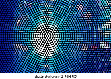 Illustration of Spiral Galaxy. Vector. abstract blue spiral
