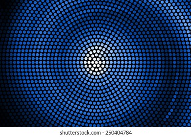 Illustration of Spiral Galaxy. Vector. abstract blue spiral