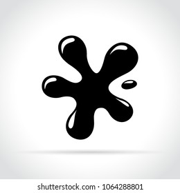 Illustration of splash icon on white background