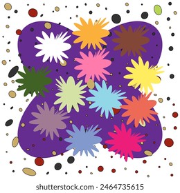 illustration of a splash of paint
