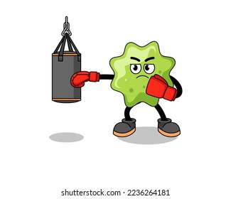 Ilustración de splat boxer , diseño de caracteres