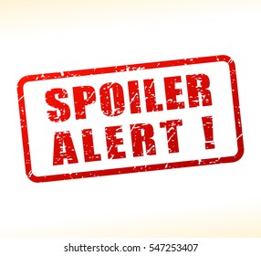 Illustration of spoiler alert text 