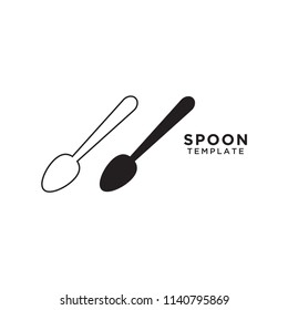 Illustration of spoon graphic design template vector