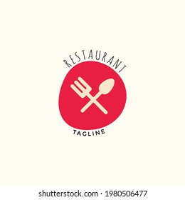ILLUSTRATION SPOON AND SPORK, RESTAURANT LOGO DESIGN VECTOR FOR YOUR BUSINESS