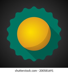 Illustration of Sport Ball Table Tennis  Flat icon vector background