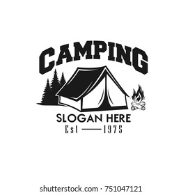 Illustration for sport camping, climbing, emblem climbing, hobby illustration. Vintage mountain camping vector logo and labels set. 