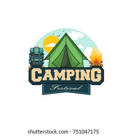 Illustration for sport camping, climbing, emblem climbing, hobby illustration. Vintage mountain camping vector logo and labels set. 