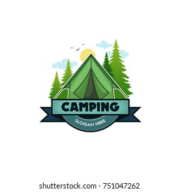 Illustration for sport camping, climbing, emblem climbing, hobby illustration. Vintage mountain camping vector logo and labels set. 