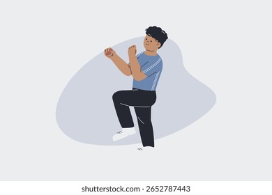 Ilustração da Prática de Críquete Esportivo