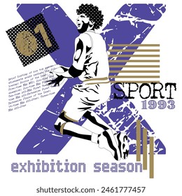 Illustration sport graphic basketball, ilustración baloncesto