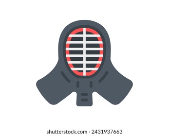 Illustration of sport kendo icon.