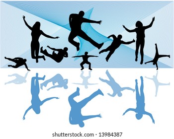 Illustration of sport silhouettes