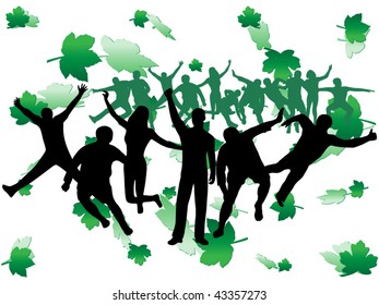 Illustration of sport silhouettes