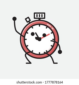Eine Illustration von Sport Timer Vektor-Charakter