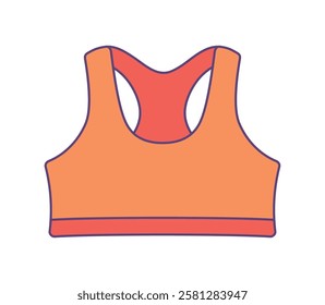 Illustration of a sports bra for fitness