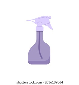 illustration of a spray bottle. object for spraying water. equipment for barbers. babershop. flat cartoon style. vector design