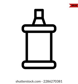 illustration of spray can line icon 